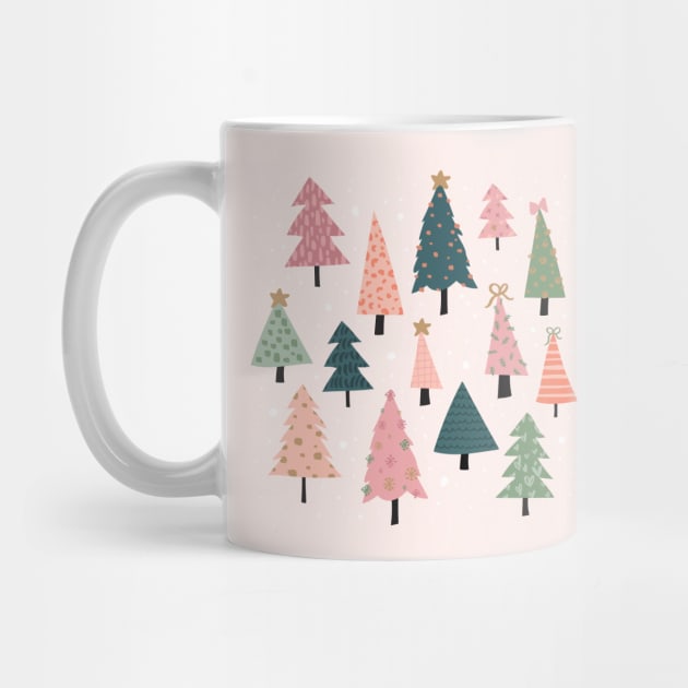 Christmas Trees  in Pink & Green by TheOptimist